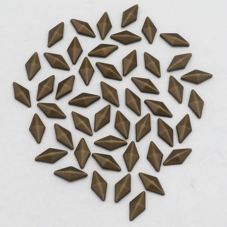 RG <b>Convex II</b> Diamond Nailheads Hot Fix -Antique Gold