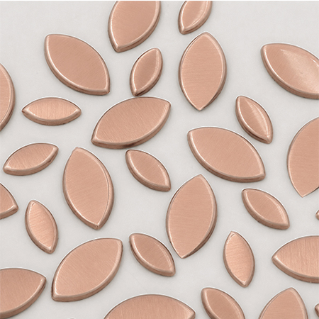 RG <b>Convex II</b> Navette Nailheads Hot Fix - Copper