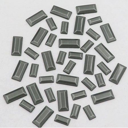 RG <b>Convex II</b> Baguette Nailheads Hot Fix - Pewter