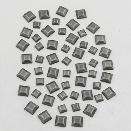 RG <b>Convex II</b> Square Nailheads Hot Fix - Pewter