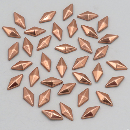 RG <b>Convex II</b> Diamond Nailheads Hot Fix - Rose Gold