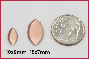 rhinestone convex Navette nailheads sizes