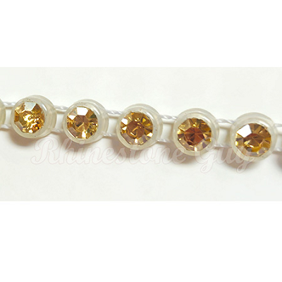 Rhinestone Guy Rim Cup Banding - <b>Non-Elastic</b> - Golden Shadow