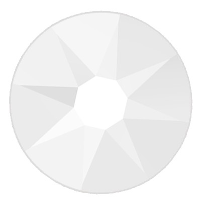 Bright Choice 2088 Euro Star - Chalk White - Flat Back Rhinestones